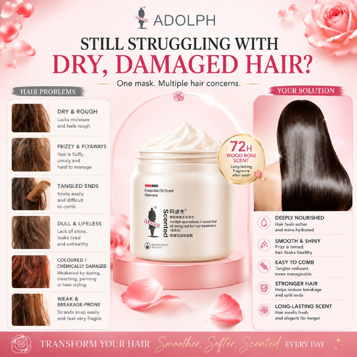 Essential Oil Scented Hair Mask 500g image
