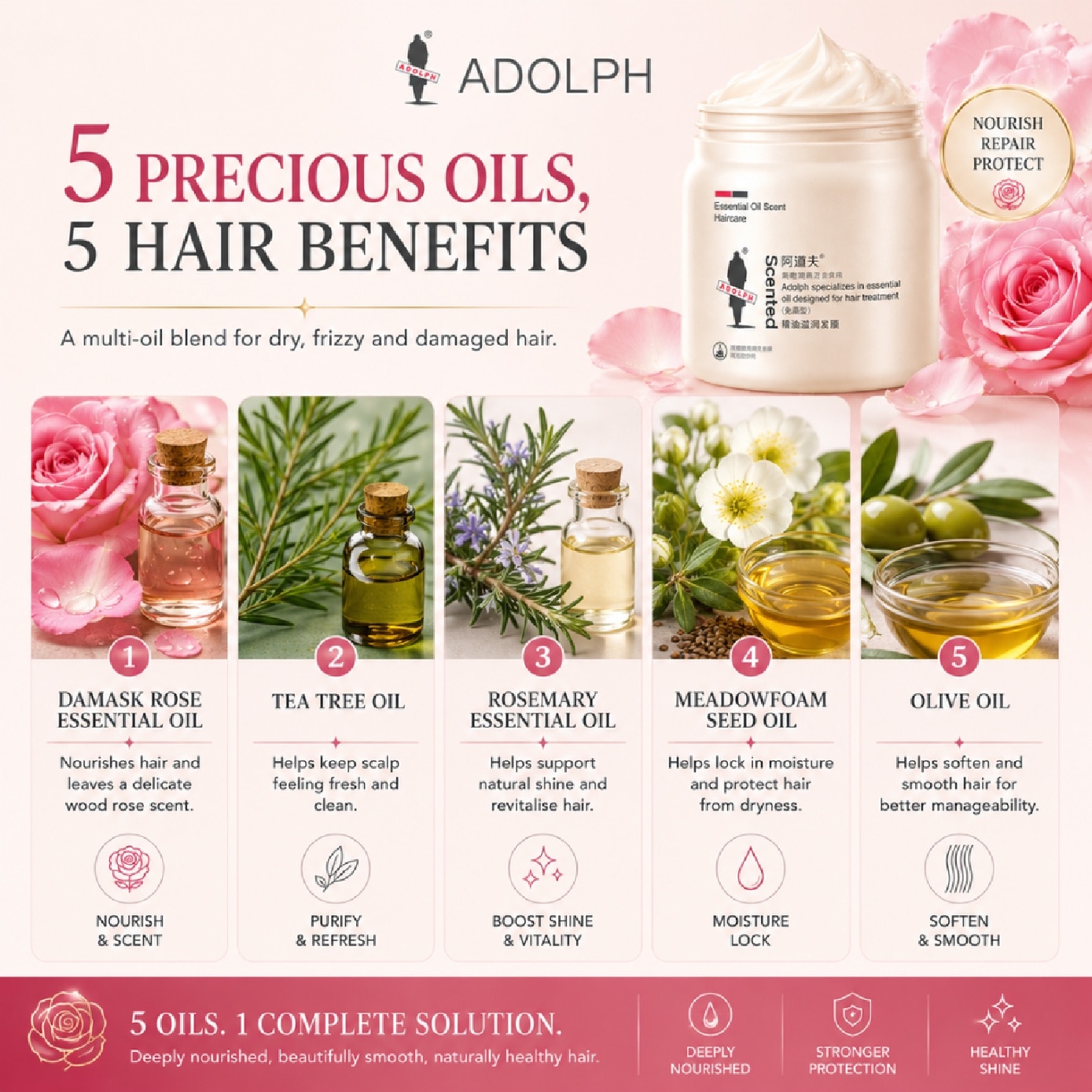 Essential Oil Scented Hair Mask 500g image