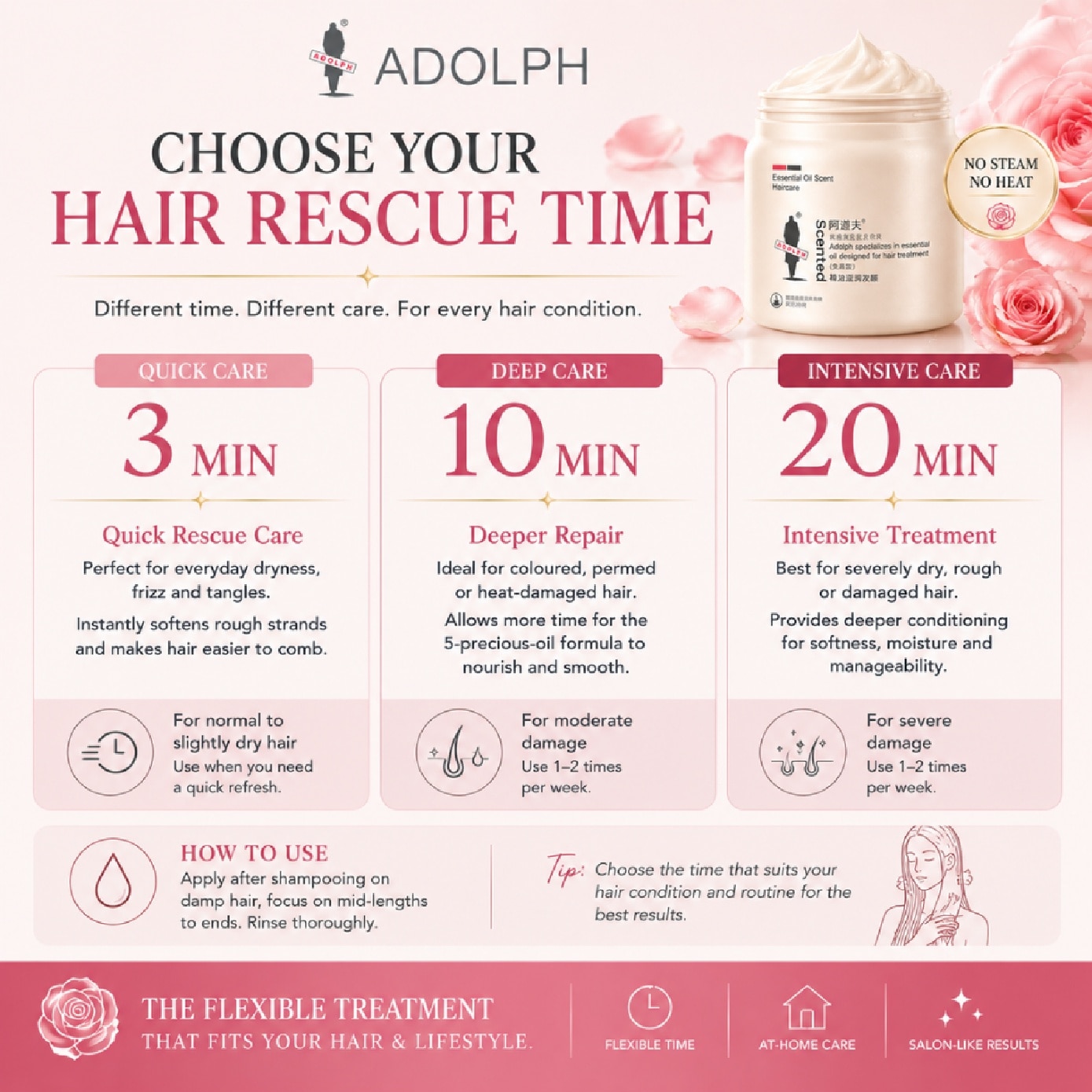 Essential Oil Scented Hair Mask 500g image