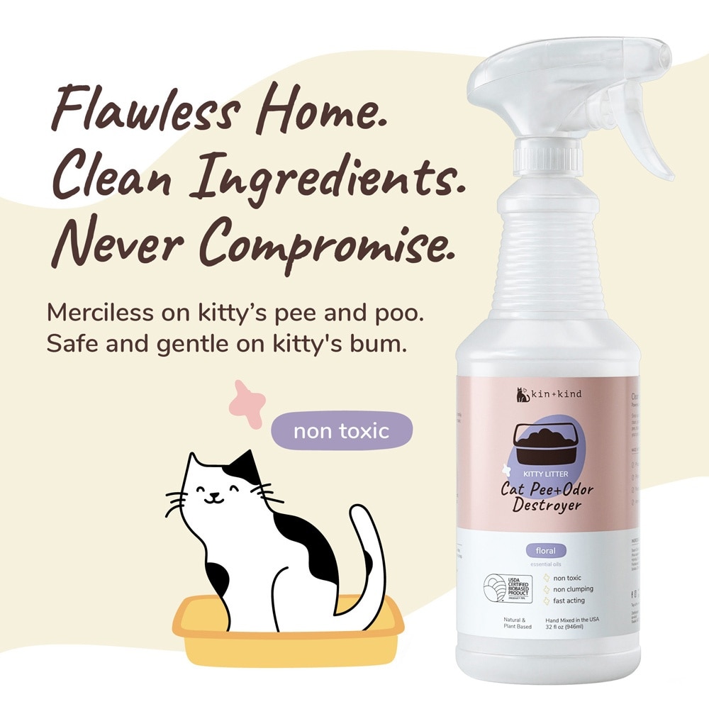 Floral Kitty Litter Odour Spray 946ml