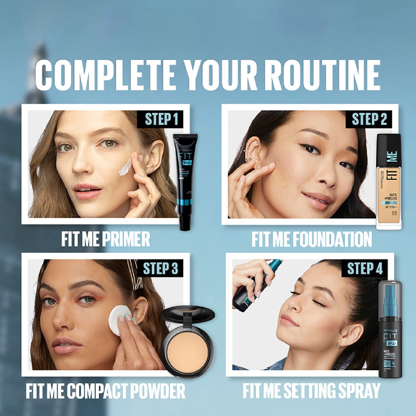 Fit Me Matte Poreless Liquid Foundation #109 Light Ivory 30ml