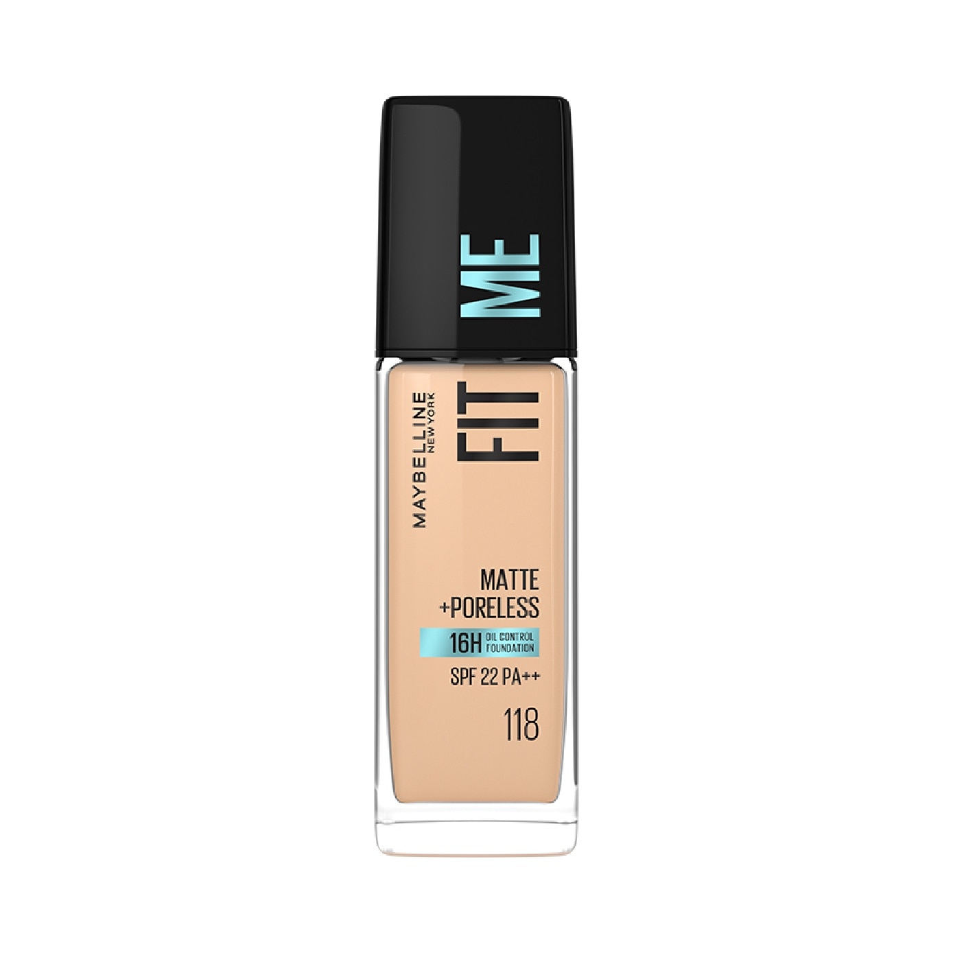 Fit Me Matte Poreless Liquid Foundation #118 Light Beige 30ml