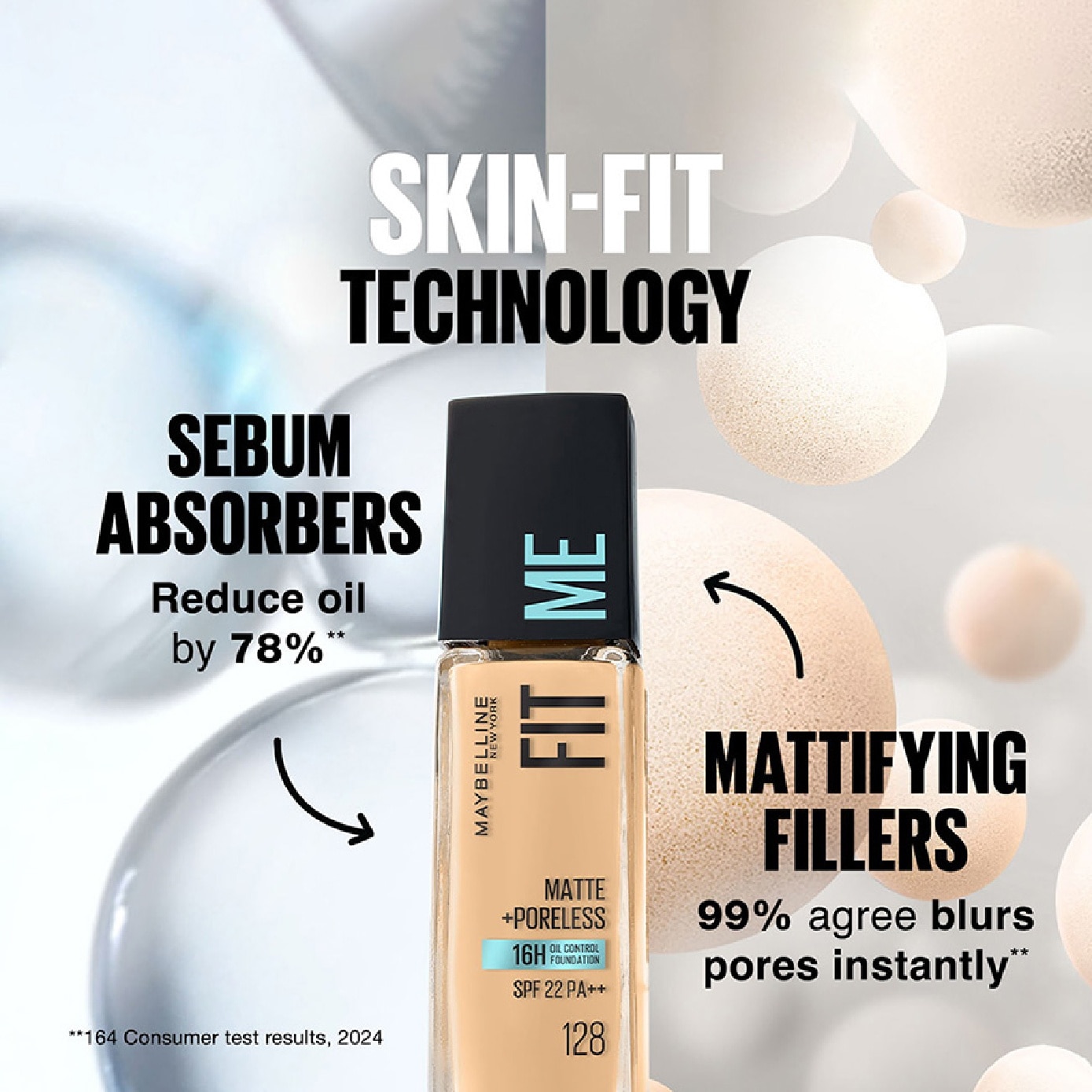 Fit Me Matte Poreless Liquid Foundation #330 Toffee 30ml