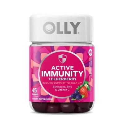 OLLY Active Immunity with Elderberry and Immunity Blend Chewable Supplement 15 Day Supply 45s