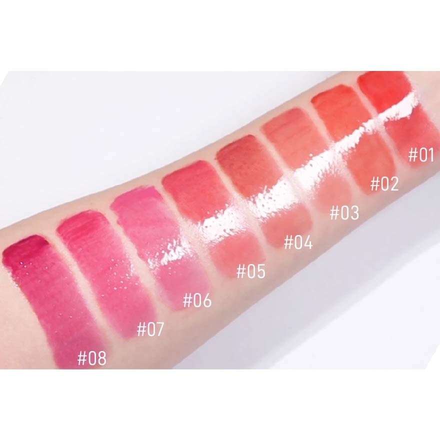 Heart Crush Bare Glaze Tint (03 Pillowy), Lightweight Lip Tint Delivering Vivid Color And A Highshine Finish 1s