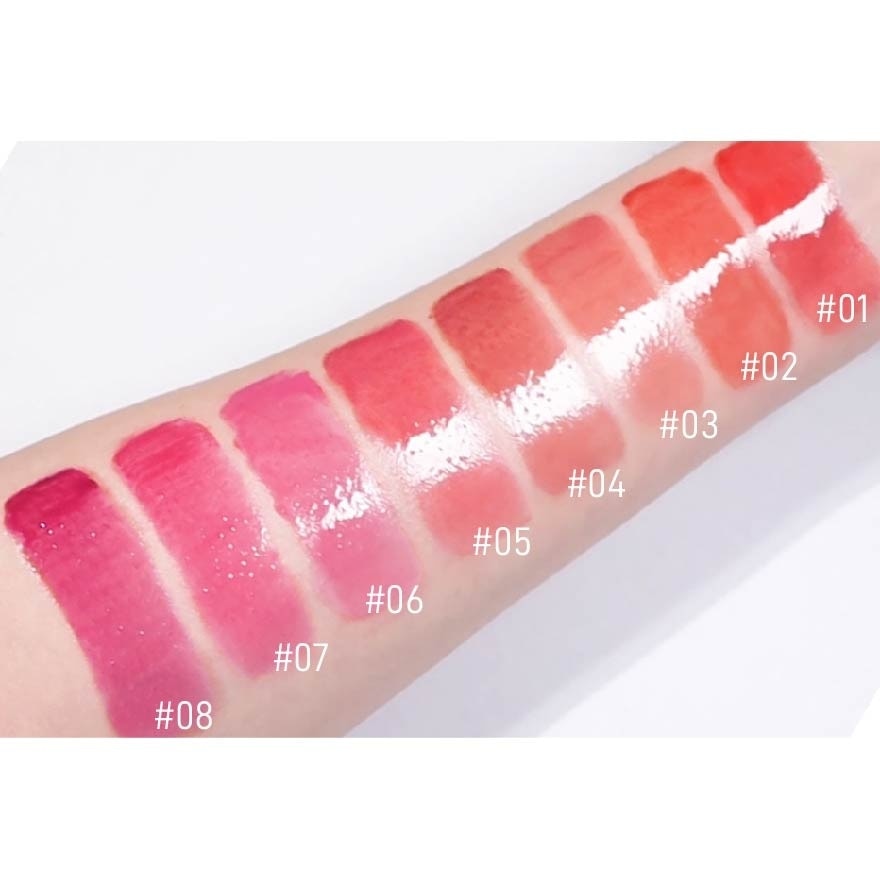 Heart Crush Bare Glaze Tint (05 Swish), Lightweight Lip Tint Delivering Vivid Color And A Highshine Finish 1s