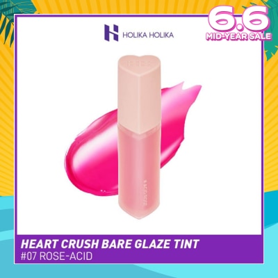 HOLIKA HOLIKA Heart Crush Bare Glaze Tint 07 RoseAcid 1s (Expiry: Feb`2026)