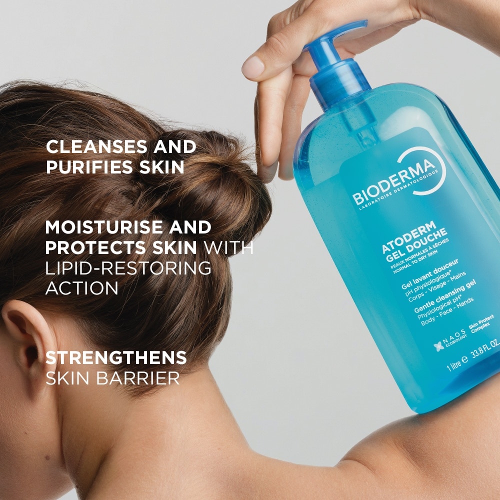 Atoderm Gel douche Ultra-Gentle Soap-Free Face & Body Cleansing Shower Gel (Dry Sensitive Skin) 1L