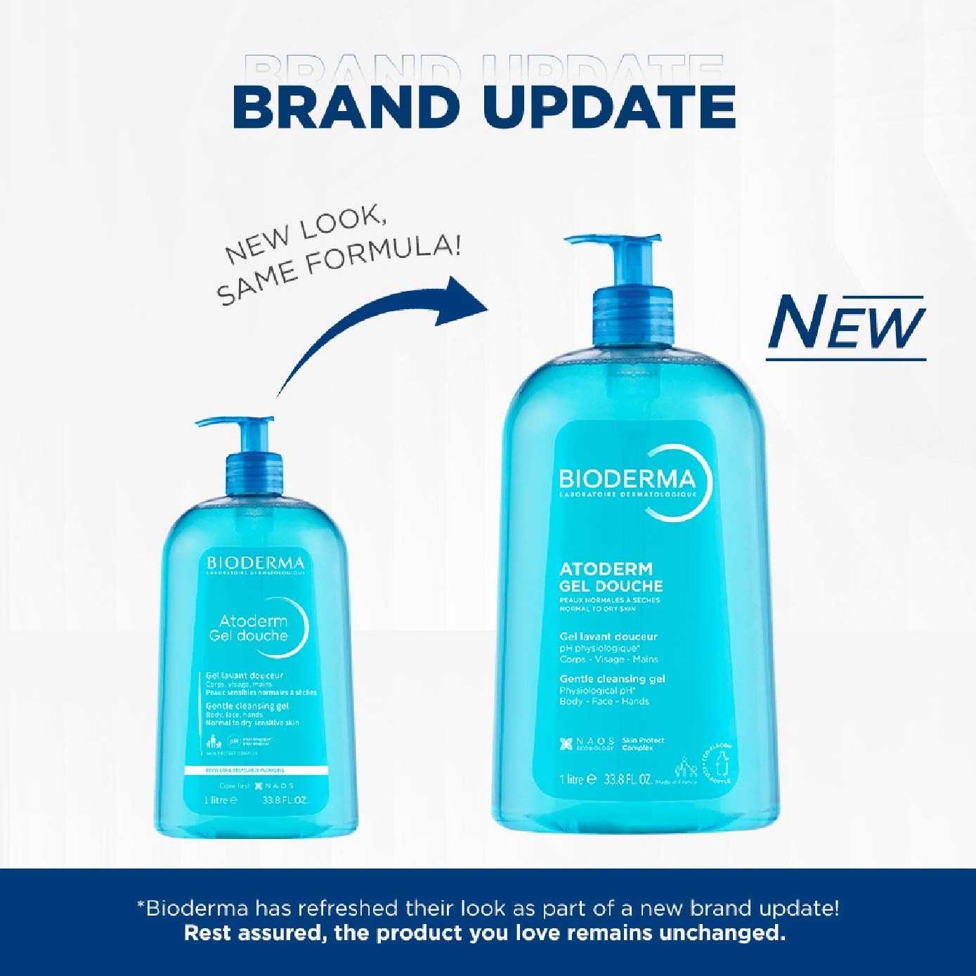Atoderm Gel douche Ultra-Gentle Soap-Free Face & Body Cleansing Shower Gel (Dry Sensitive Skin) 1L image