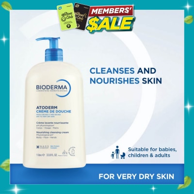 BIODERMA Atoderm Crème de douche Ultra Nourishing Face & Body Cleansing Shower Cream 1L image