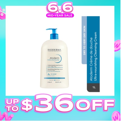 BIODERMA - Atoderm Crème de douche Ultra-Nourishing Face & Body Cleansing Shower Cream 1L