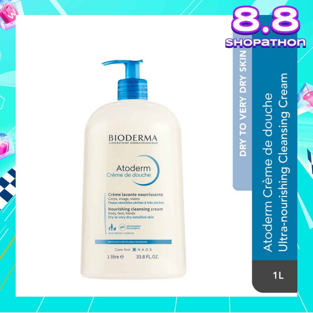 Atoderm Crème de douche Ultra-Nourishing Face & Body Cleansing Shower Cream (Very Dry, Sensitive Skin) 1L