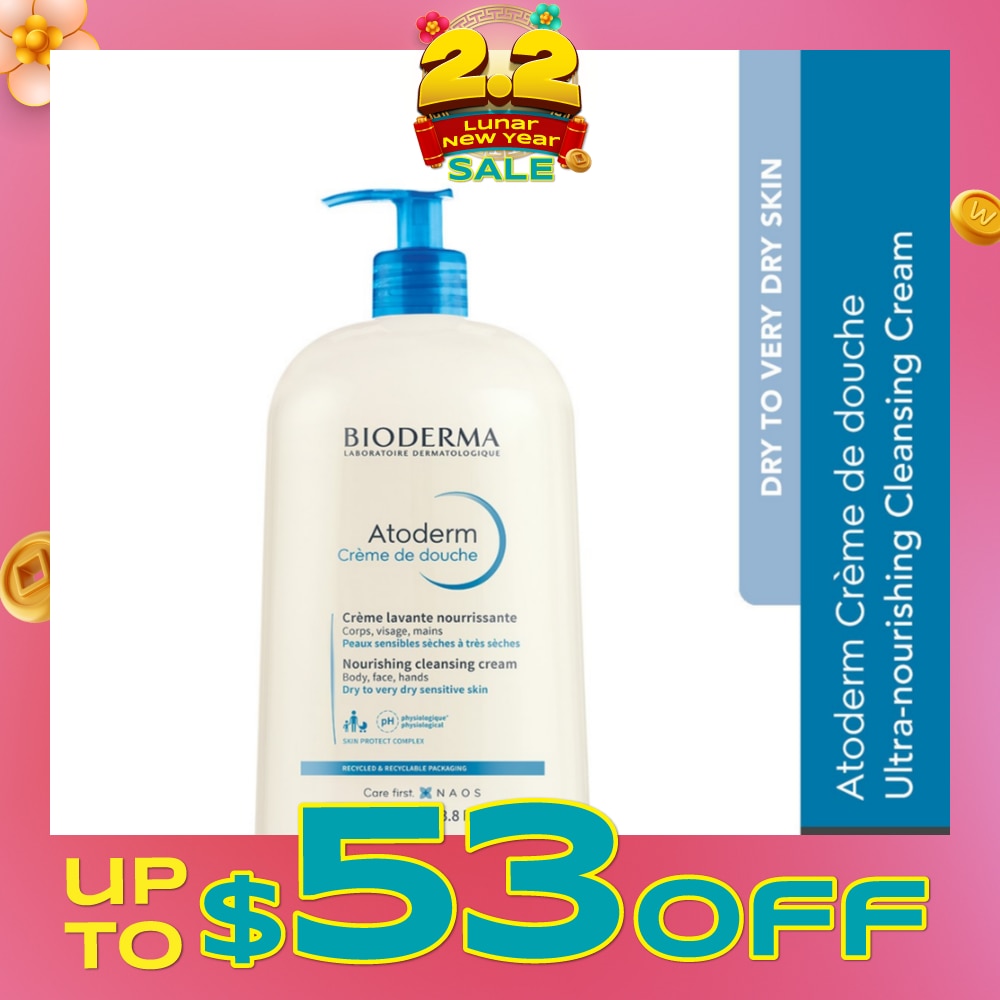 Atoderm Crème de douche Ultra-Nourishing Face & Body Cleansing Shower Cream 1L