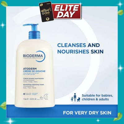 BIODERMA Atoderm Crème de douche Ultra Nourishing Face & Body Cleansing Shower Cream 1L image