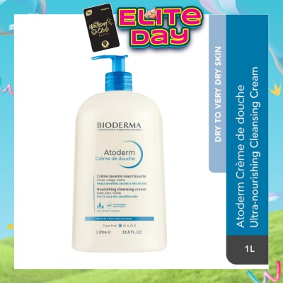 BIODERMA - Atoderm Crème de douche Ultra-Nourishing Face & Body Cleansing Shower Cream 1L