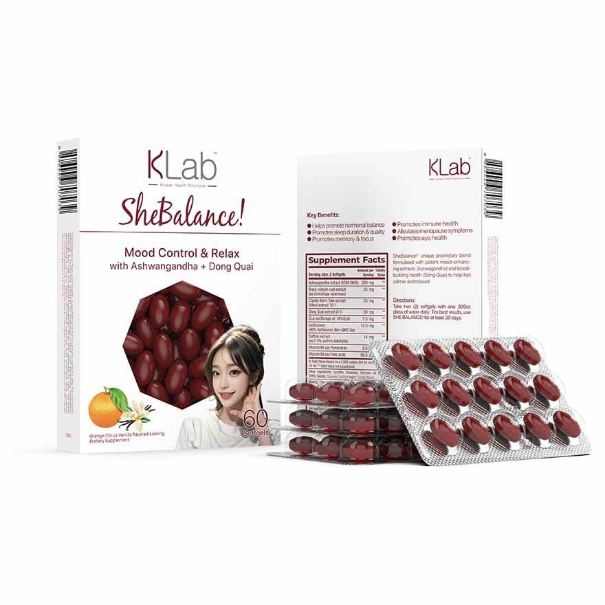 Shebalance (Help Reduce Stress, Promotes Immune Health, Sleep Quality, Eye Health, Alleviates Menopause Symptoms) 60s