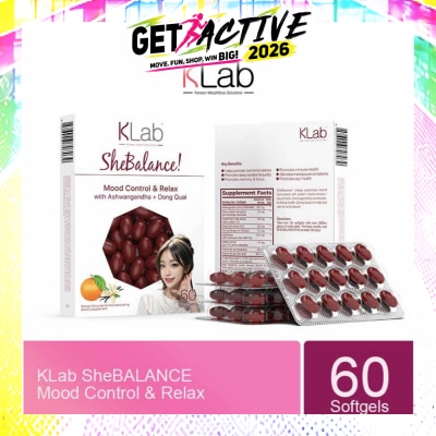 KLAB - Shebalance (Help Reduce Stress, Promotes Immune Health, Sleep Quality, Eye Health, Alleviates Menopause Symptoms) 60s image