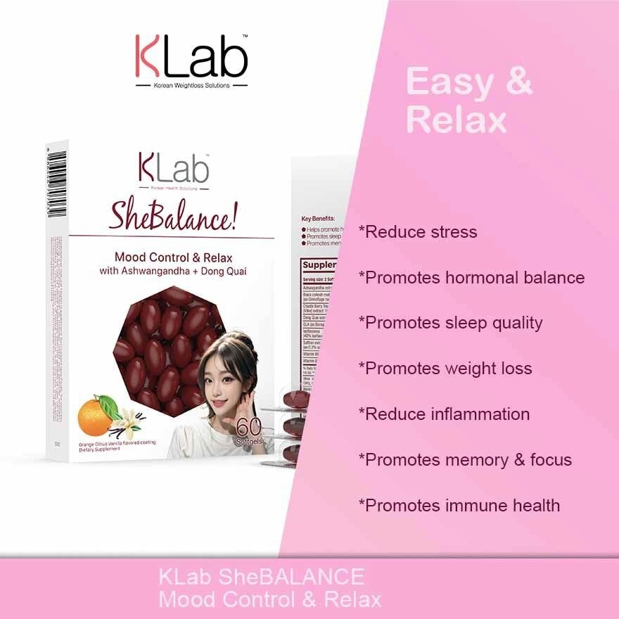 Shebalance (Help Reduce Stress, Promotes Immune Health, Sleep Quality, Eye Health, Alleviates Menopause Symptoms) 60s