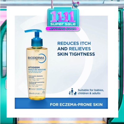BIODERMA Atoderm Huile De Douche Anti Irritation Face & Body Cleansiung Shower Oil 200ml image