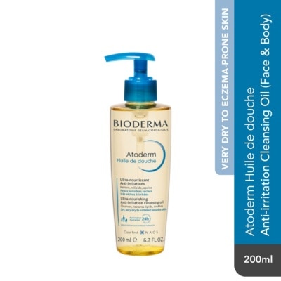 BIODERMA Atoderm Huile De Douche Anti-Irritation Face & Body Cleansiung Shower Oil 200ml