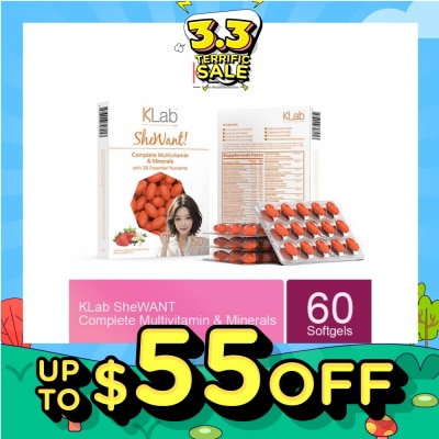 KLAB Shewants (Promotes Immune Health, Supports Skin, Digestive, Bone & Joint, Eye Health) 90s&nbsp;(Expiry: Aug`2026)