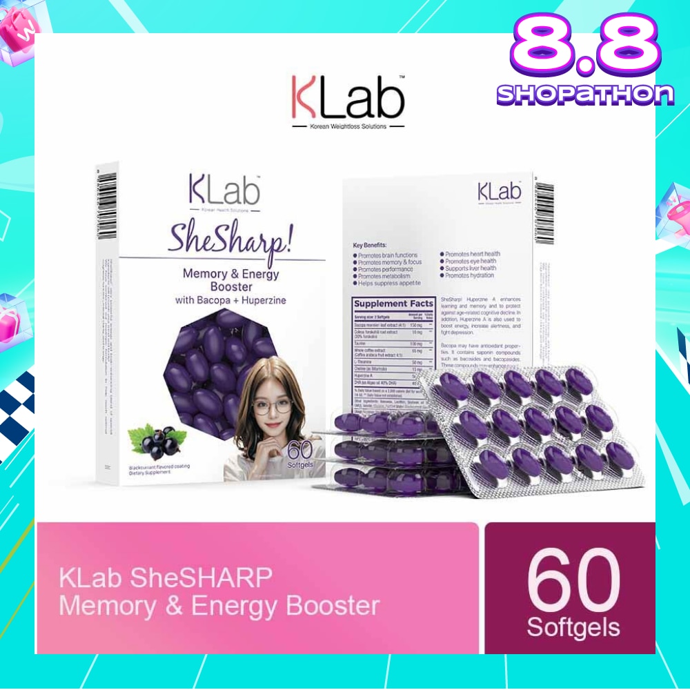 Shesharp (Promotes Brain Functions, Metabolism, Supress Appetite, Promotes Heart, Eye, Liver Health) 60s