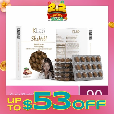 KLAB Shehot (Promotes Weight Loss, Metabolism, Helps Suppress Appetite, Burn Stubborn Fats, Promotes Immune Health) 90s