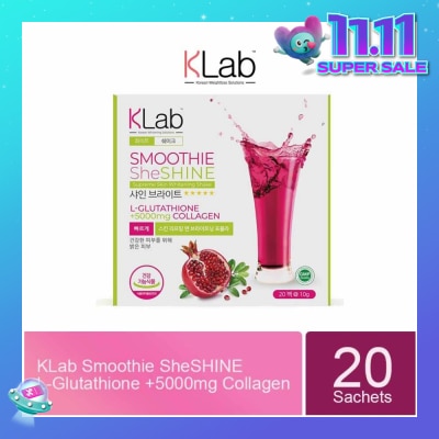 KLAB Smoothie SheShine L-Glutathione + 5000mg Collagen Sachet 20s (Expiry: May`2026)