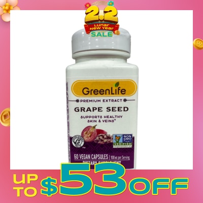 GREENLIFE Grape Seed 60s (Expiry: Nov`2026)