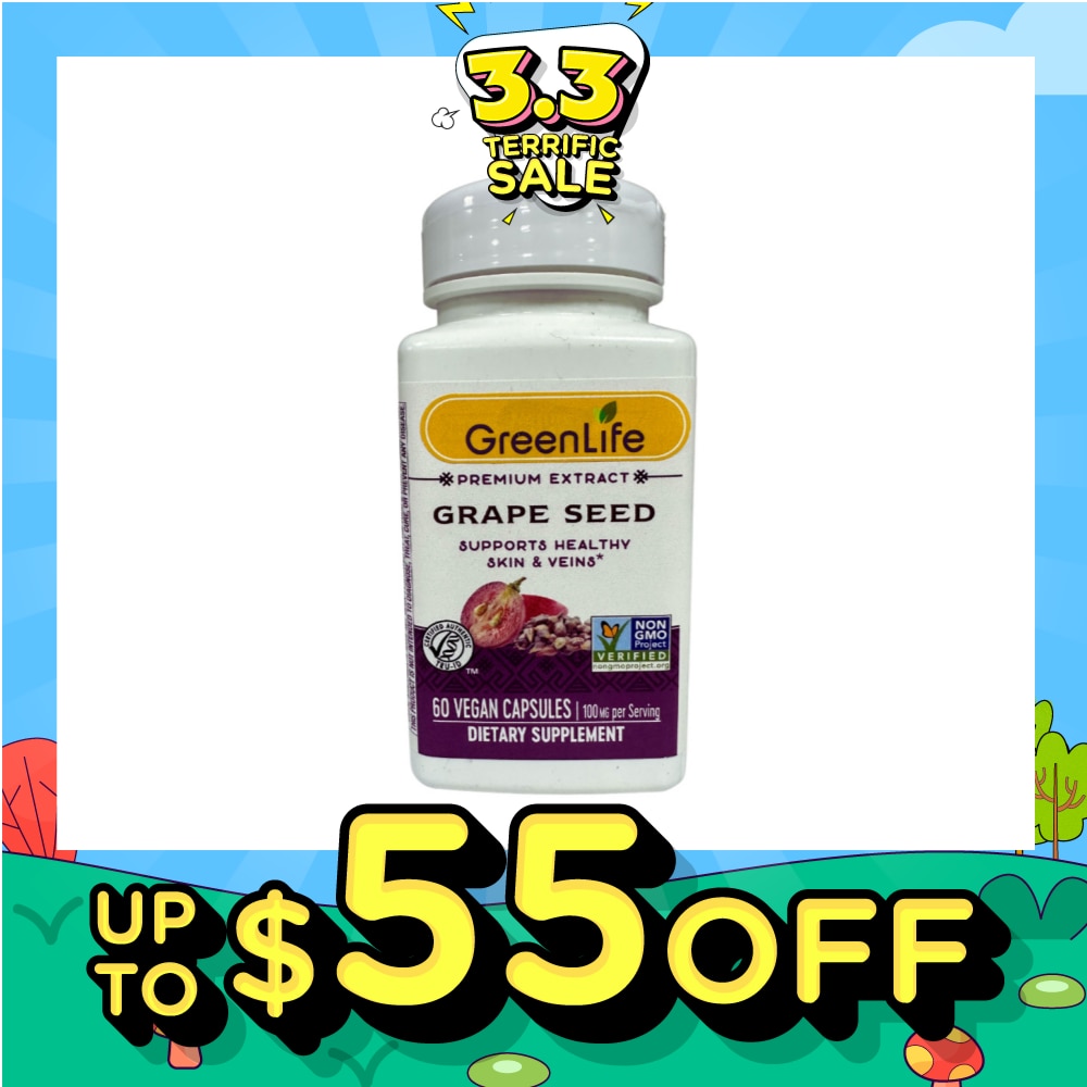 GREENLIFE Grape Seed 60s (Expiry: Nov 2026) | Vitamins