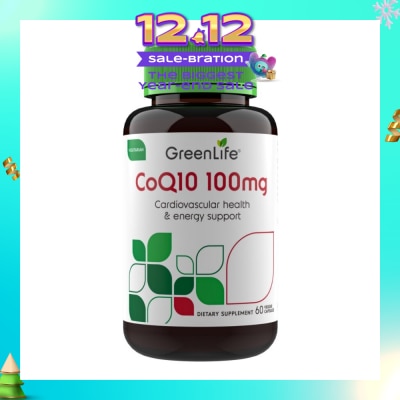 GREENLIFE Coq10 100mg (Cardiovascular Health And Energy Support) 60s