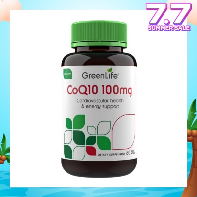GREENLIFE Coq10 100mg (Cardiovascular Health And Energy Support) 60s