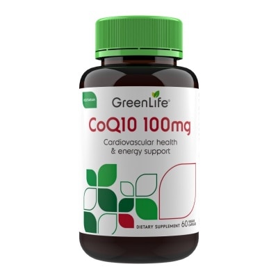 GREENLIFE Coq10 100mg (Cardiovascular Health And Energy Support) 60s