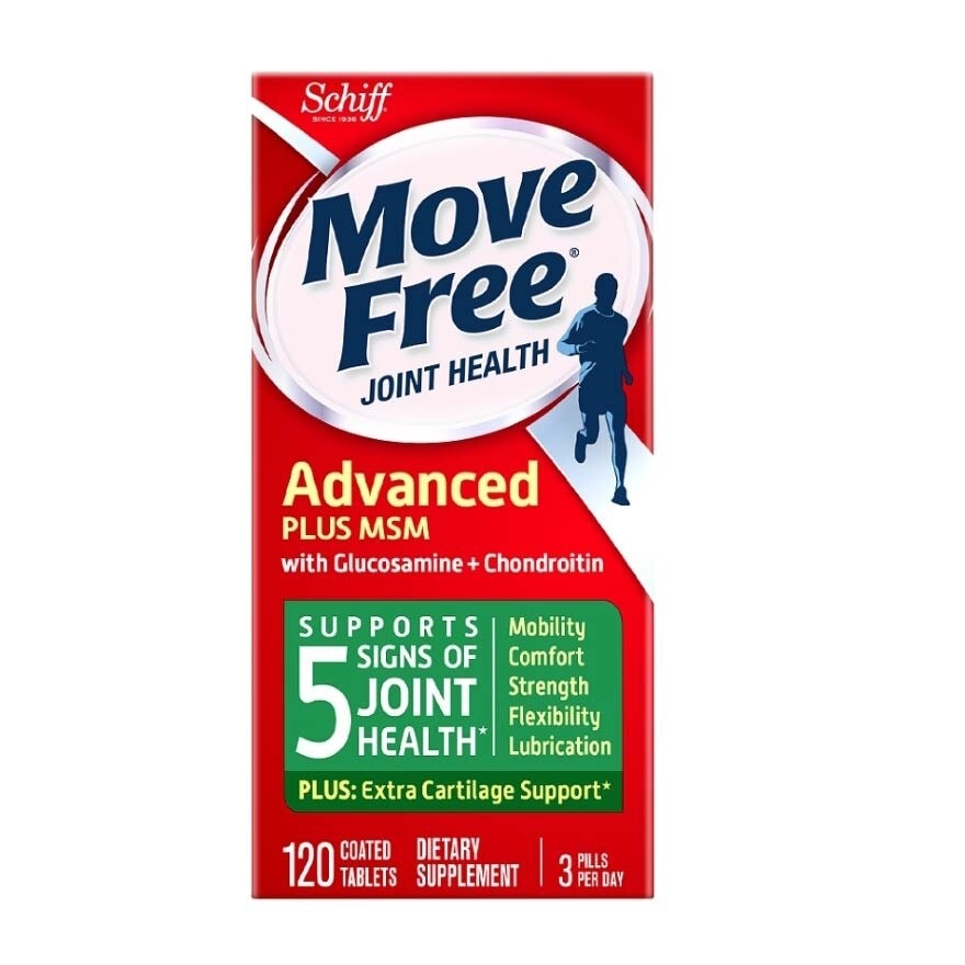 Advanced Plus Msm + Glucosamine And Chondroitin (Support Joint Mobility, Comfort, Strength, Flexibility And Lubrication) 120s