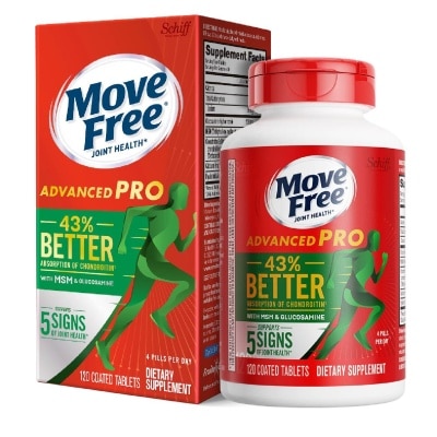 MOVE FREE Advanced Plus Msm + Glucosamine And Chondroitin (Support Joint Mobility, Comfort, Strength, Flexibility And Lubrication) 120s