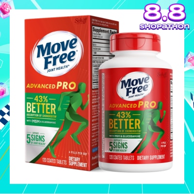 MOVE FREE Advanced Pro Glucosamine + Msm (Support Joint Mobility, Comfort, Strength, Flexibility And Lubrication) 120s