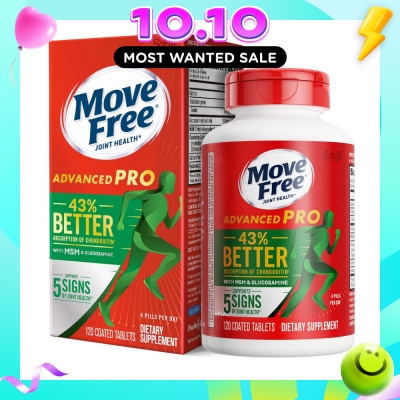 MOVE FREE Advanced Pro Glucosamine + Msm (Support Joint Mobility, Comfort, Strength, Flexibility And Lubrication) 120s (Expiry: Jul`2027) image