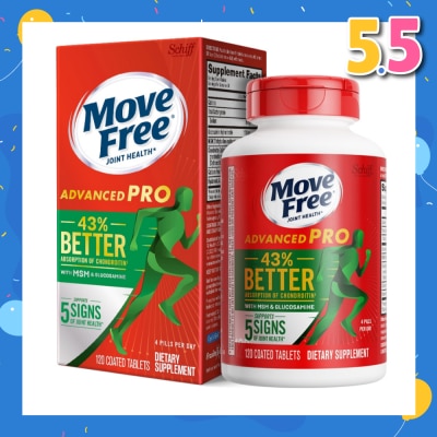 MOVE FREE Advanced Pro Glucosamine + Msm (Support Joint Mobility, Comfort, Strength, Flexibility And Lubrication) 120s