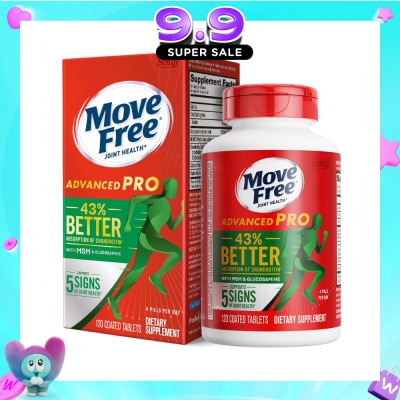 MOVE FREE - Advanced Pro Glucosamine + Msm (Support Joint Mobility, Comfort, Strength, Flexibility And Lubrication) 120s (Expiry: Jul`2027) image
