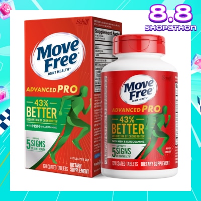 MOVE FREE Advanced Pro Glucosamine + Msm (Support Joint Mobility, Comfort, Strength, Flexibility And Lubrication) 120s