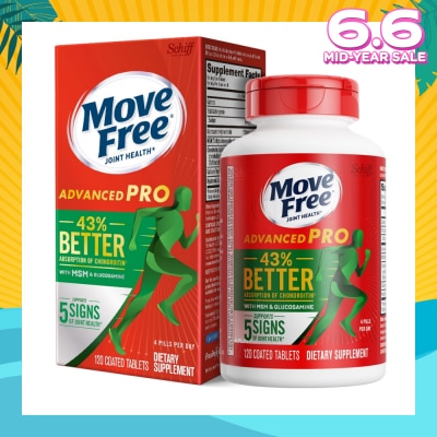 MOVE FREE Advanced Pro Glucosamine + Msm (Support Joint Mobility, Comfort, Strength, Flexibility And Lubrication) 120s