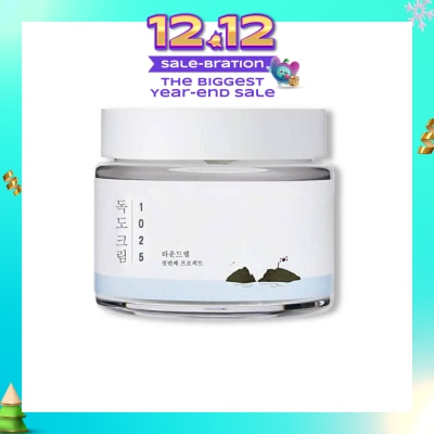 ROUND LAB Dokdo Cream (Moisturising Cream To Strengthen Skin Barrier, Lightweight And Non Sticky) 80ml