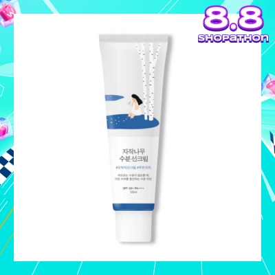 ROUND LAB Birch Juice Moisturising Sunscreen (SPF50+, Protect Skin From UV rays, Soothes, Hydrates, Skin Brightening And Anti Aging50ml