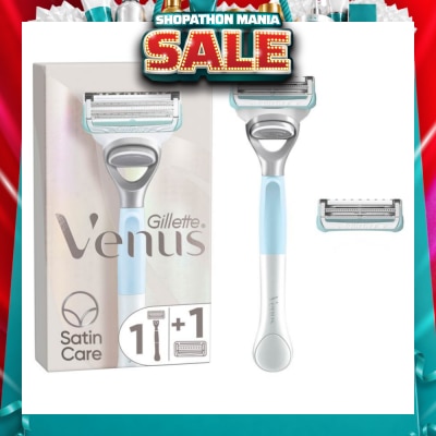 GILLETTE VENUS - For Pubic Hair And Skin Women's Razor Handle + 2 Blade Refills (Help Protect Pubic Skin From Shave Irritation)