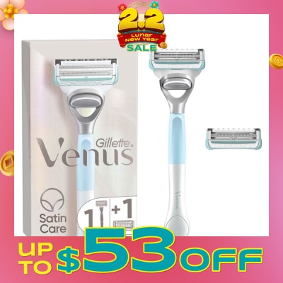 GILLETTE VENUS For Pubic Hair And Skin Women's Razor Handle + 2 Blade Refills (Help Protect Pubic Skin From Shave Irritation)