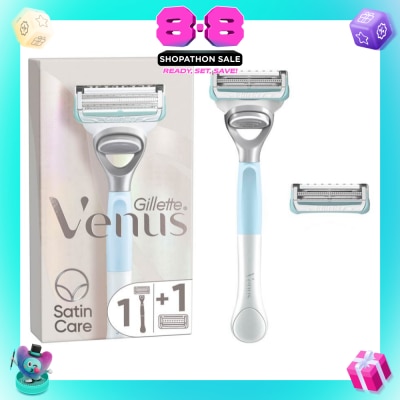 GILLETTE VENUS - For Pubic Hair And Skin Women's Razor Handle + 2 Blade Refills (Help Protect Pubic Skin From Shave Irritation)