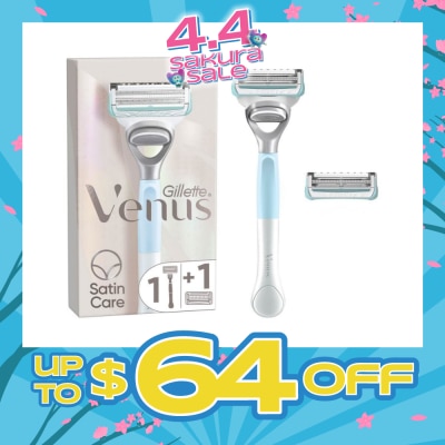 GILLETTE VENUS - For Pubic Hair And Skin Women's Razor Handle + 2 Blade Refills (Help Protect Pubic Skin From Shave Irritation)