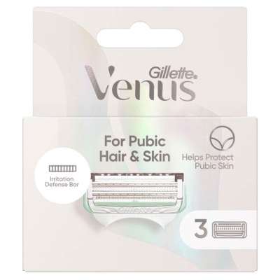 GILLETTE VENUS For Pubic Hair And Skin Refill Blades (Help Protect Bikini Skin From Shave Irritation) 3s