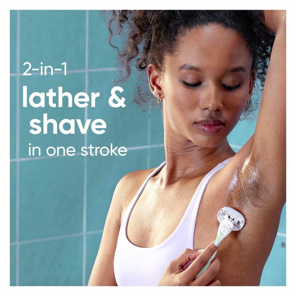 Comfortglide Sensitive Women's Razor Handle + 2 Blade Refills (For Sensitive Skin)