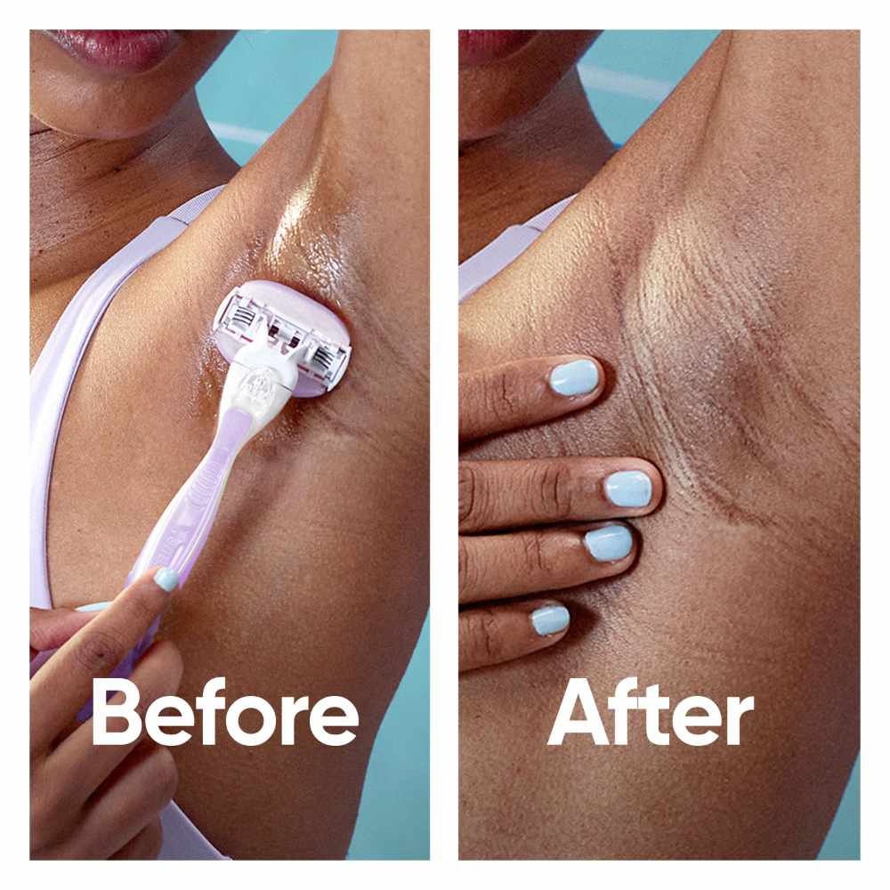 Comfortglide Sensitive Women's Razor Handle + 2 Blade Refills (For Sensitive Skin)